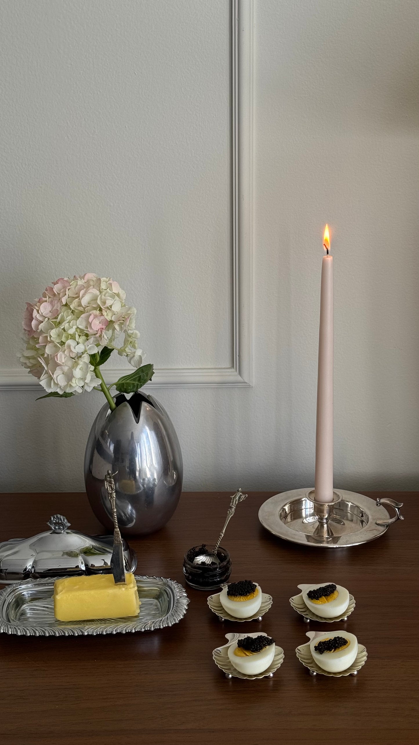 Vintage Tiffany & Co sterling silver caviar small plates