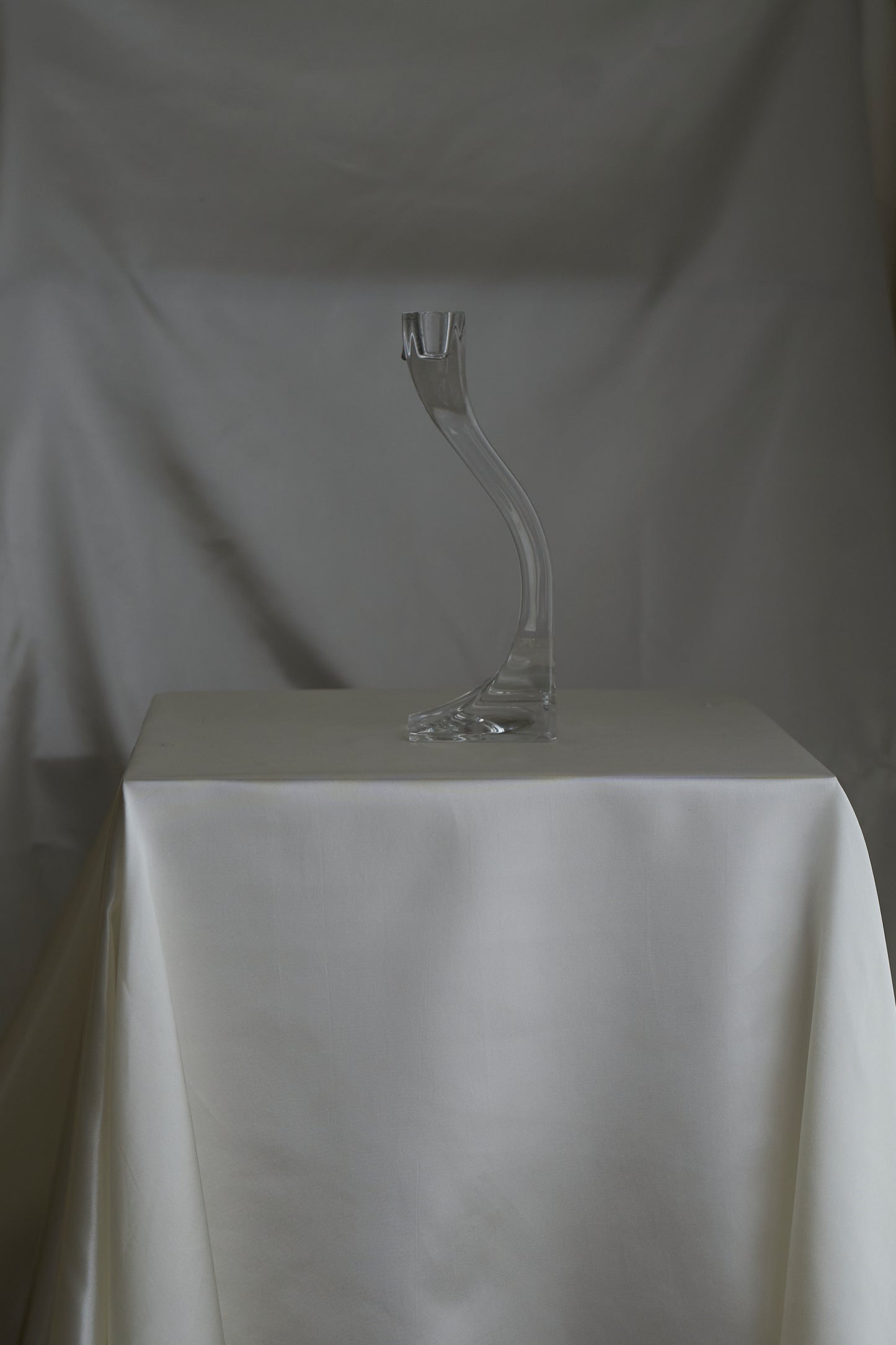Vintage mid-century modern handmade in Austria crystal RIEDEL candle holder