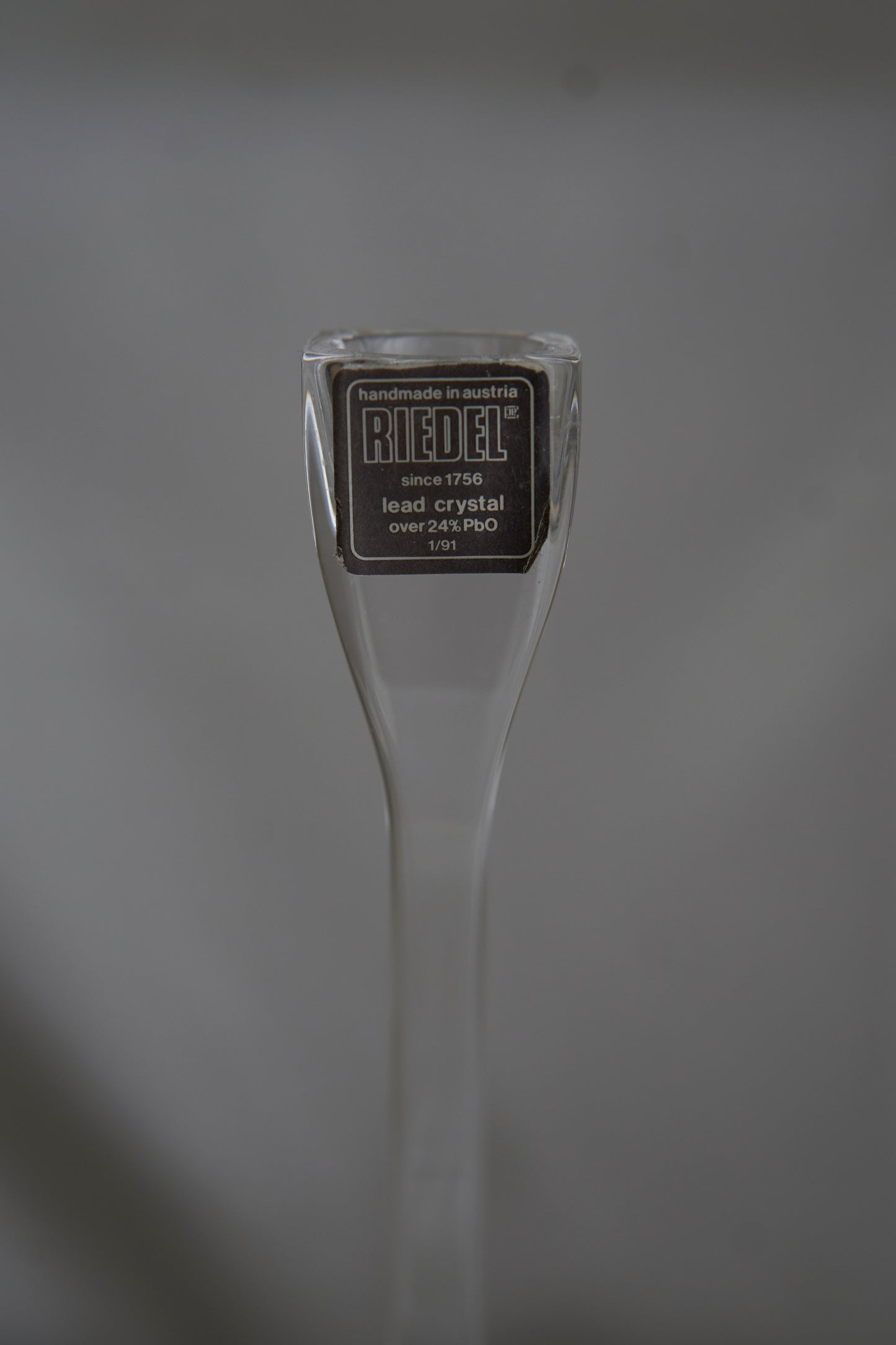 Vintage mid-century modern handmade in Austria crystal RIEDEL candle holder