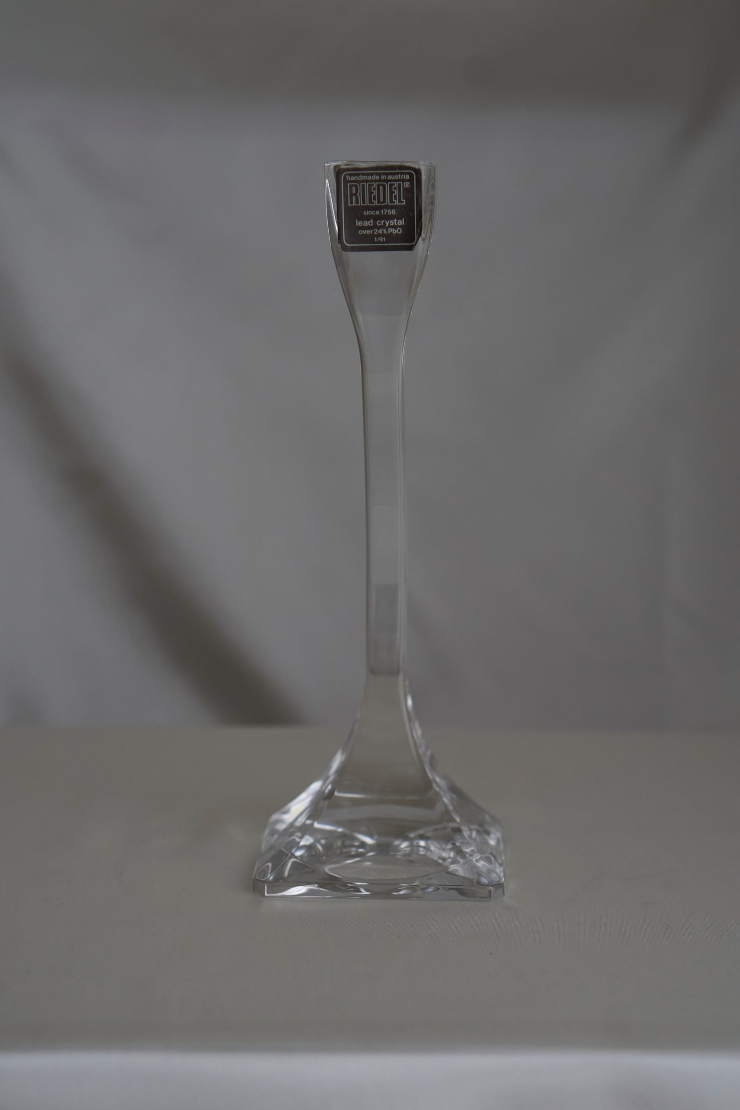 Vintage mid-century modern handmade in Austria crystal RIEDEL candle holder