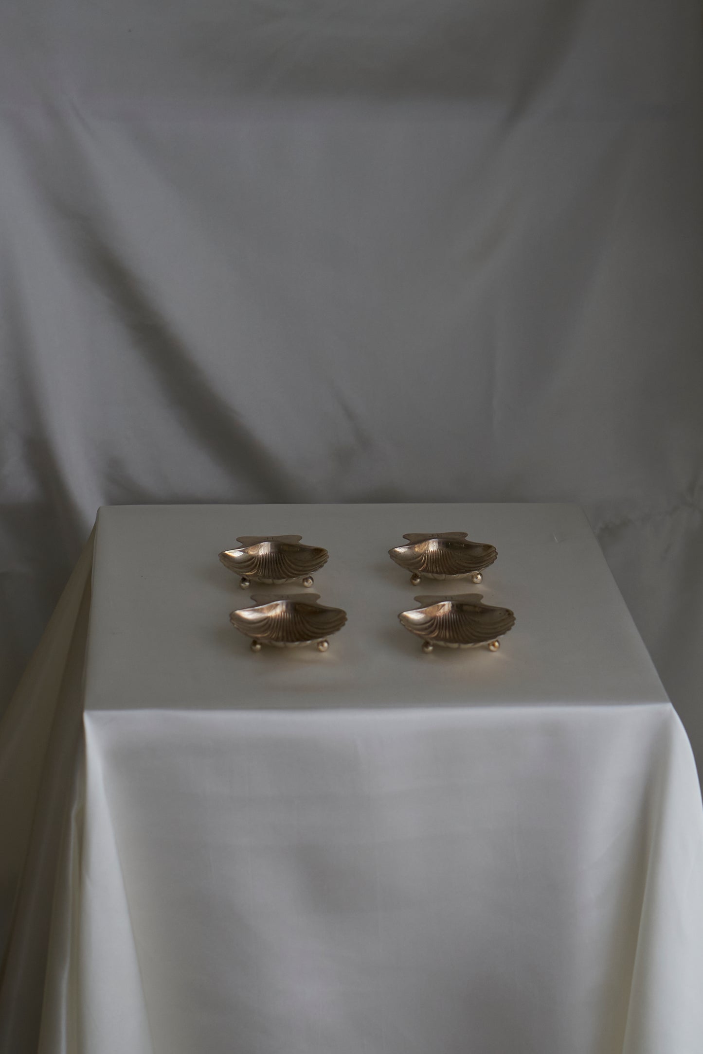 Vintage Tiffany & Co sterling silver caviar small plates