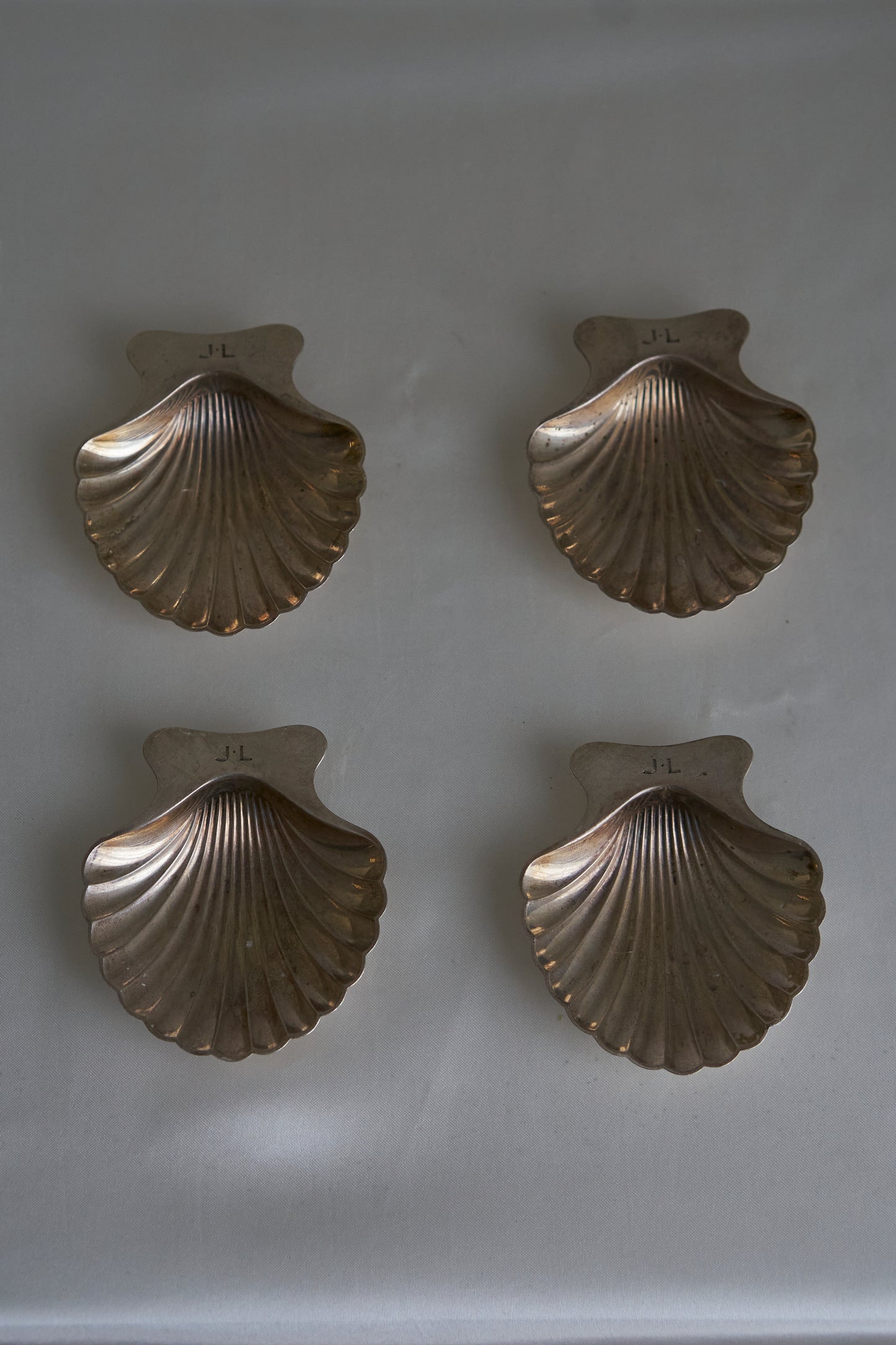 Vintage Tiffany & Co sterling silver caviar small plates