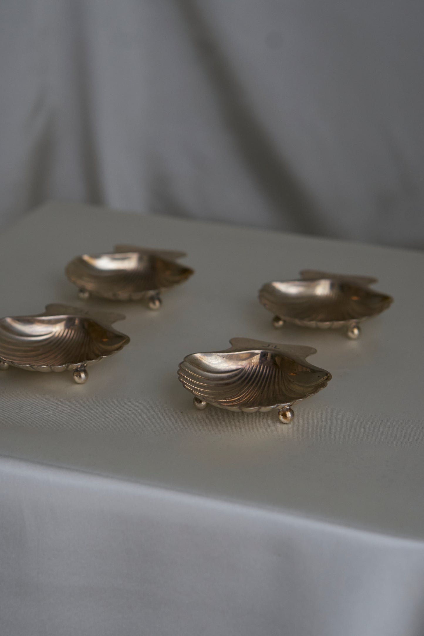 Vintage Tiffany & Co sterling silver caviar small plates