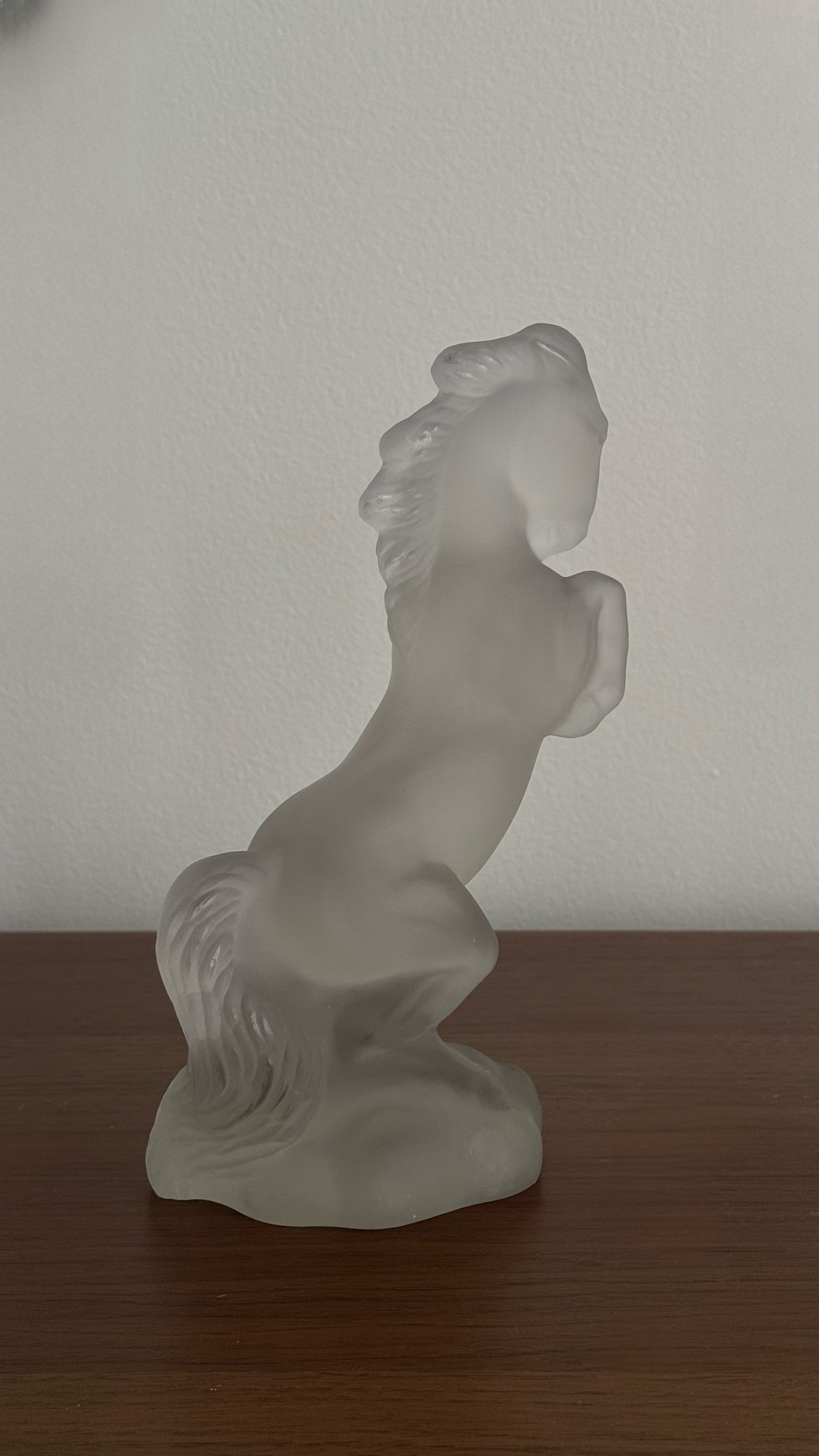 Curt Schlevogt Heinrich Hoffmann “Ingrid” Bohemian Czech Art Deco Glass Horse