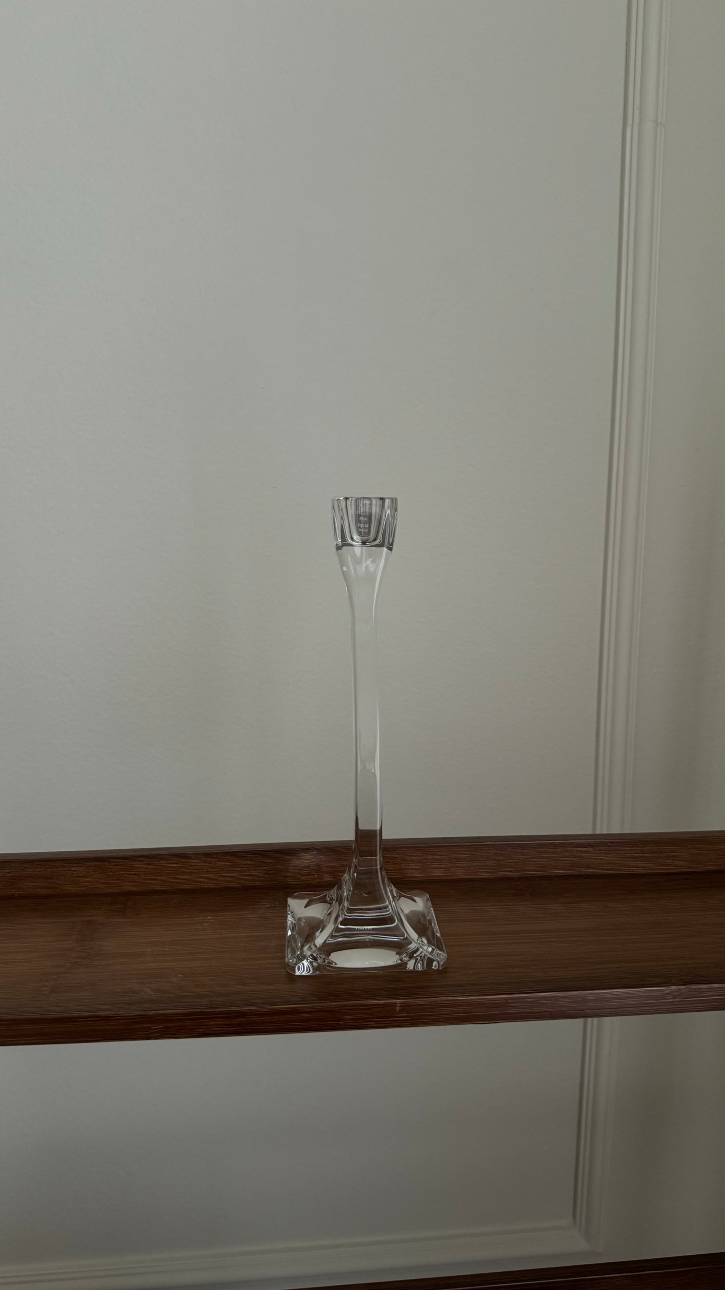 Vintage mid-century modern handmade in Austria crystal RIEDEL candle holder