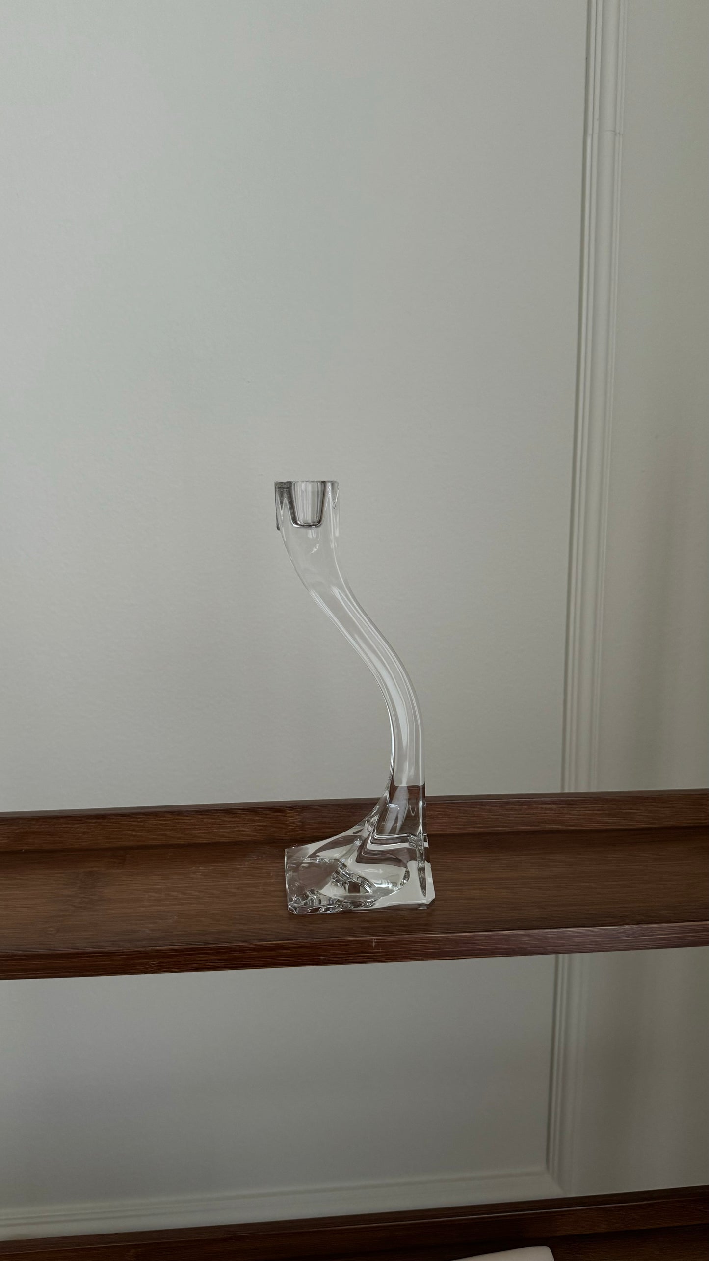 Vintage mid-century modern handmade in Austria crystal RIEDEL candle holder