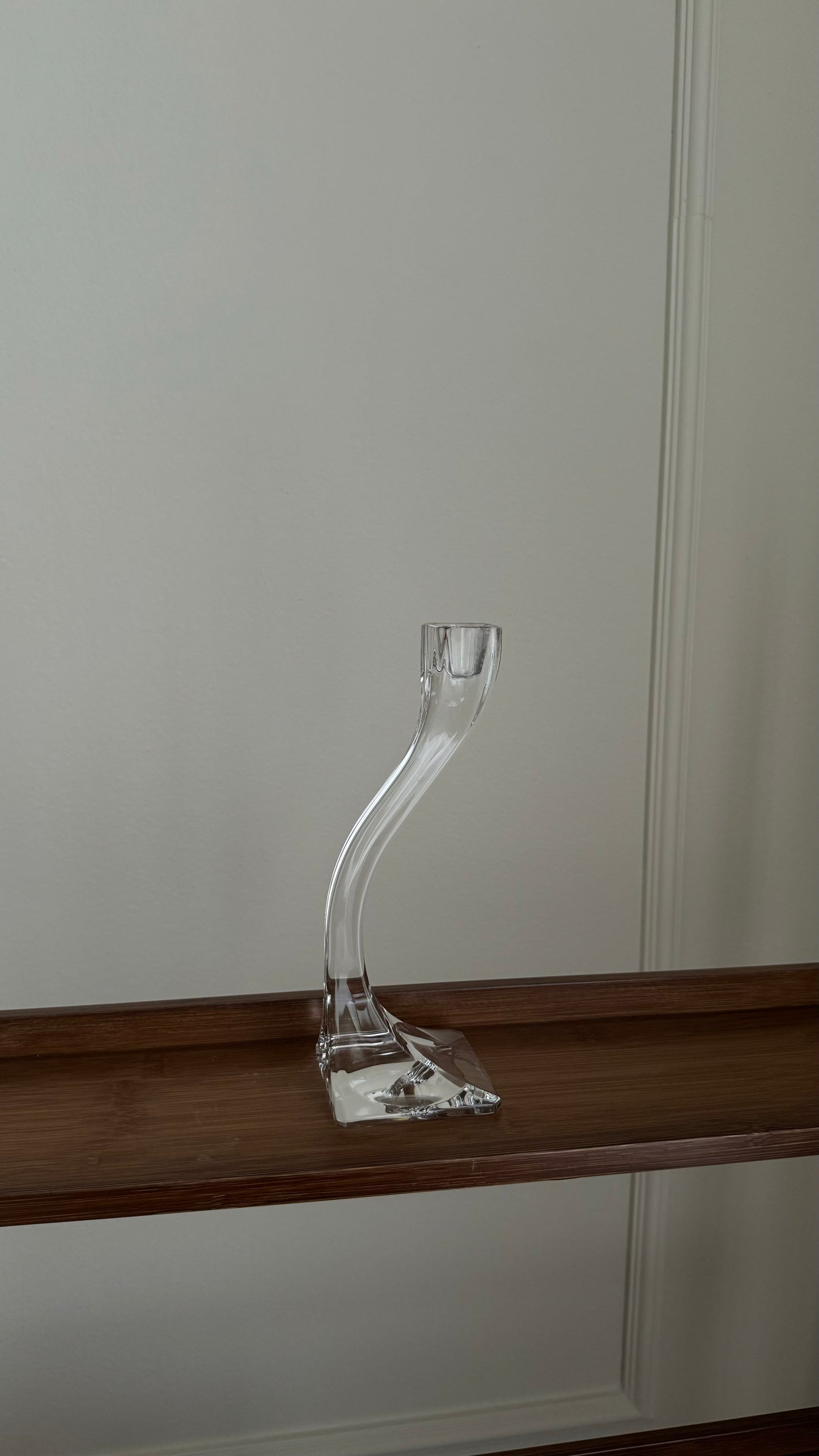 Vintage mid-century modern handmade in Austria crystal RIEDEL candle holder