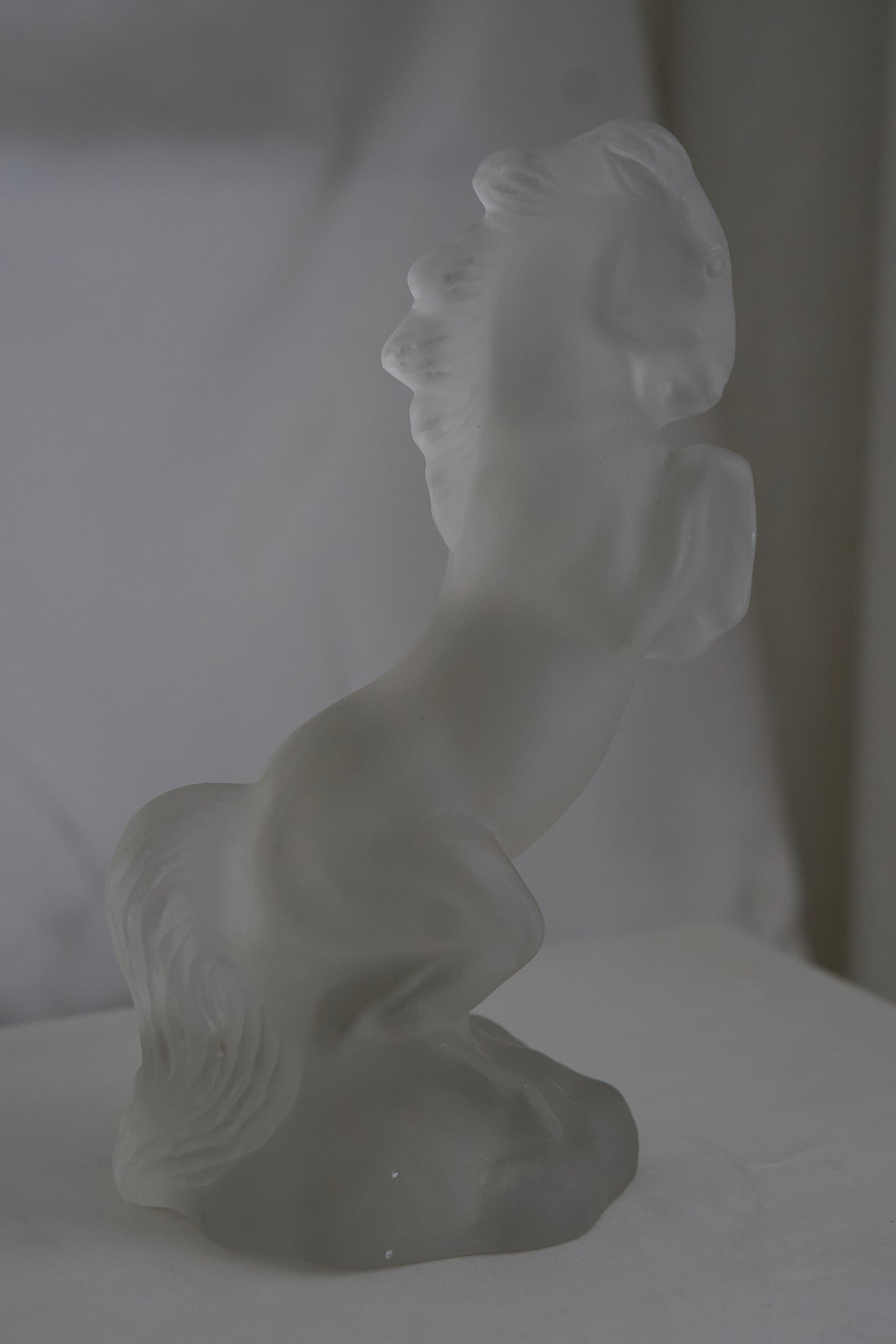 Curt Schlevogt Heinrich Hoffmann “Ingrid” Bohemian Czech Art Deco Glass Horse