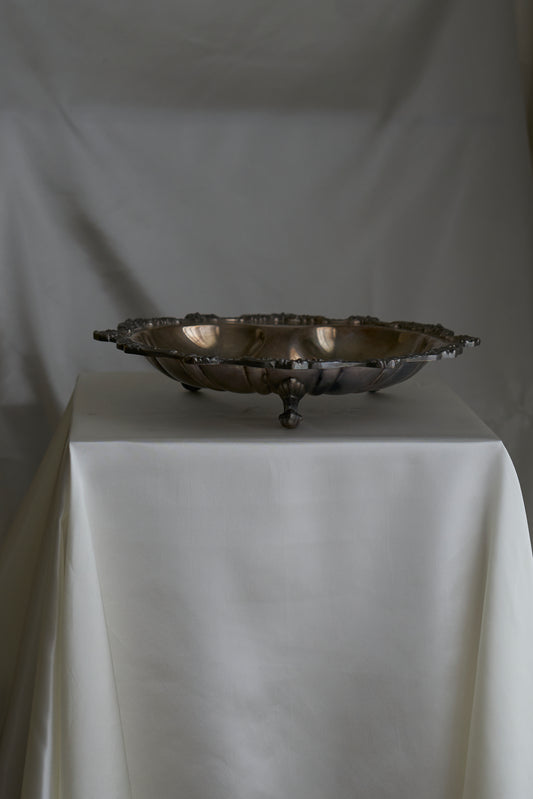 Vintage sterling silver serving plate