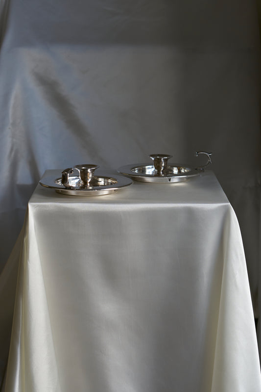 Vintage Oneida Silversmith candle holders (x2)