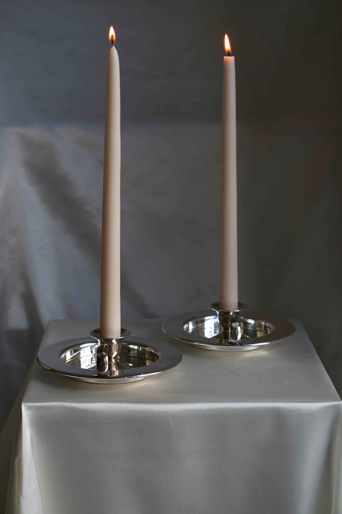 Vintage Oneida Silversmith candle holders (x2)